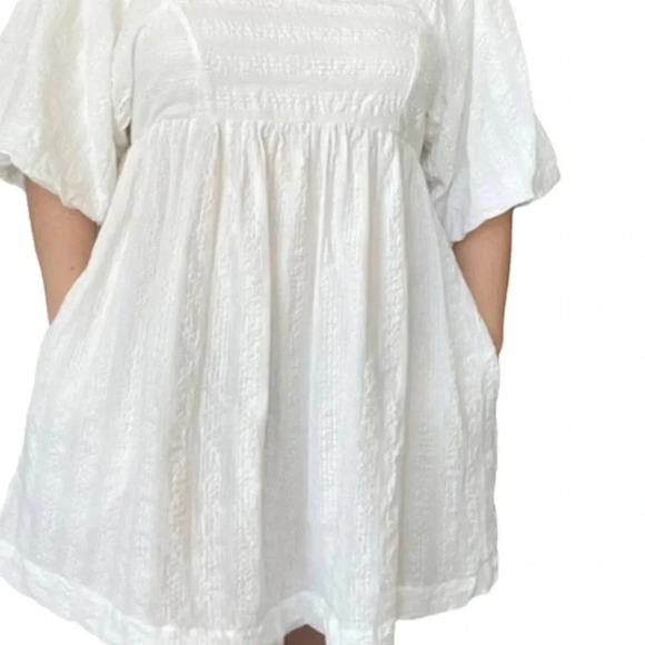 Free People Gigi Puff Sleeve Tunic White - Picture 4 of 5